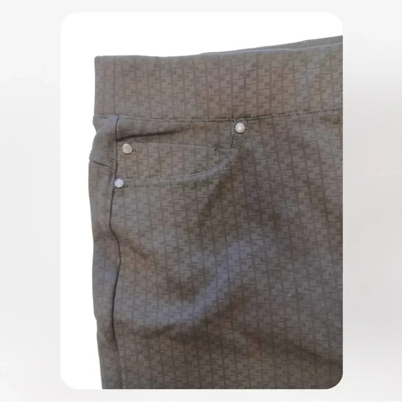 Liverpool Black Textured  Skinny Slip on Pants Size 16 - Picture 9 of 9